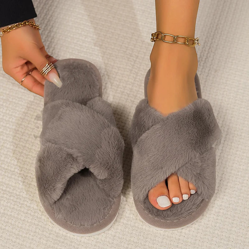 Pantoufle hiver femme