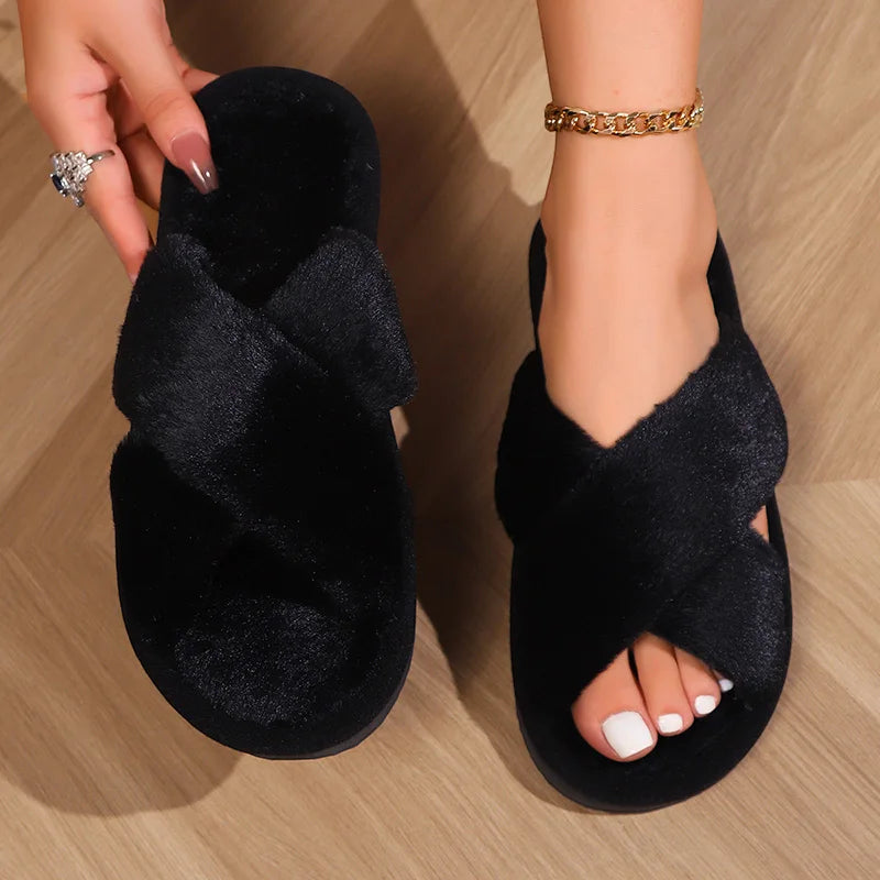 Pantoufle hiver femme