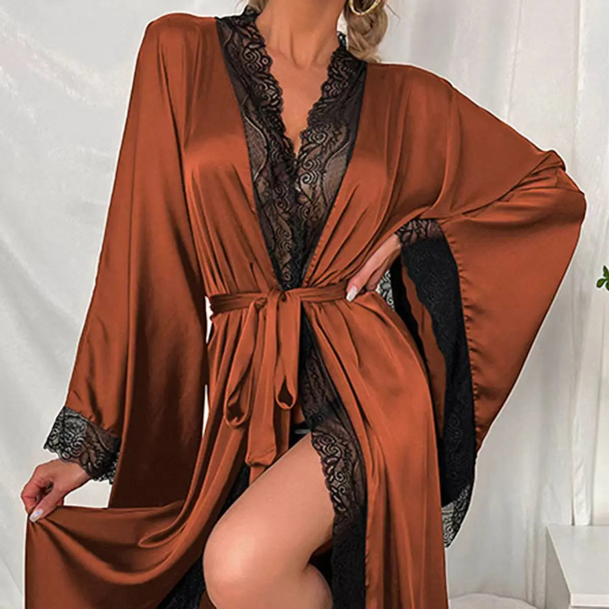 Robe de Chambre Femme Chic - Dentelle