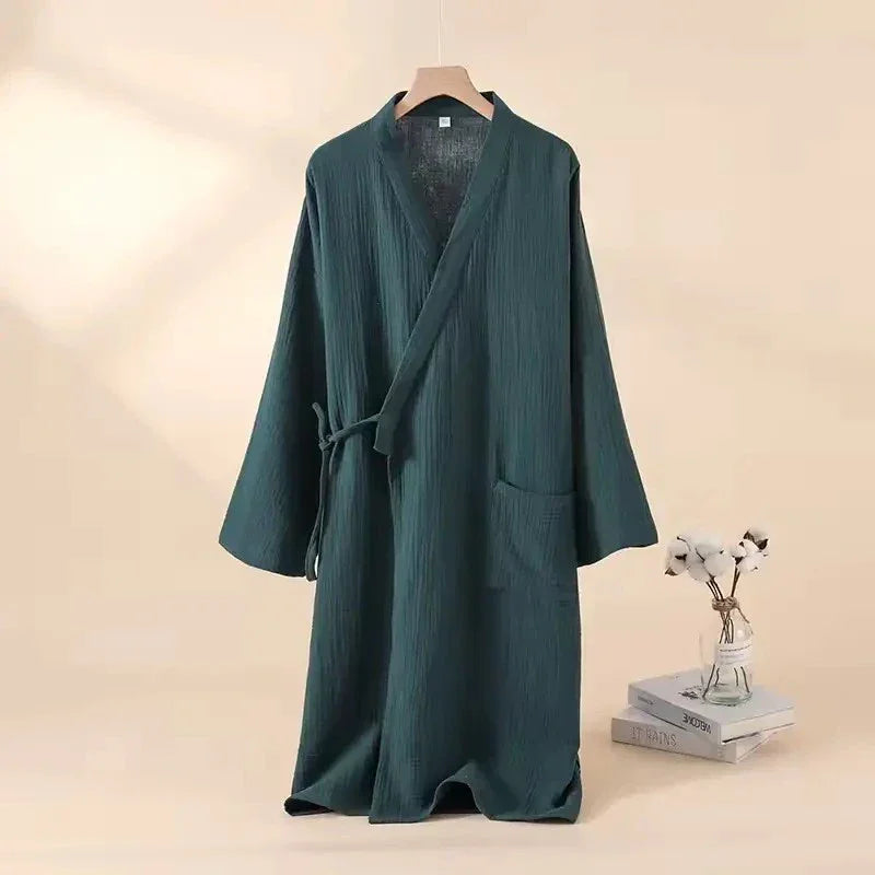 Robe de Chambre Femme Kimono - 100% Coton Unie