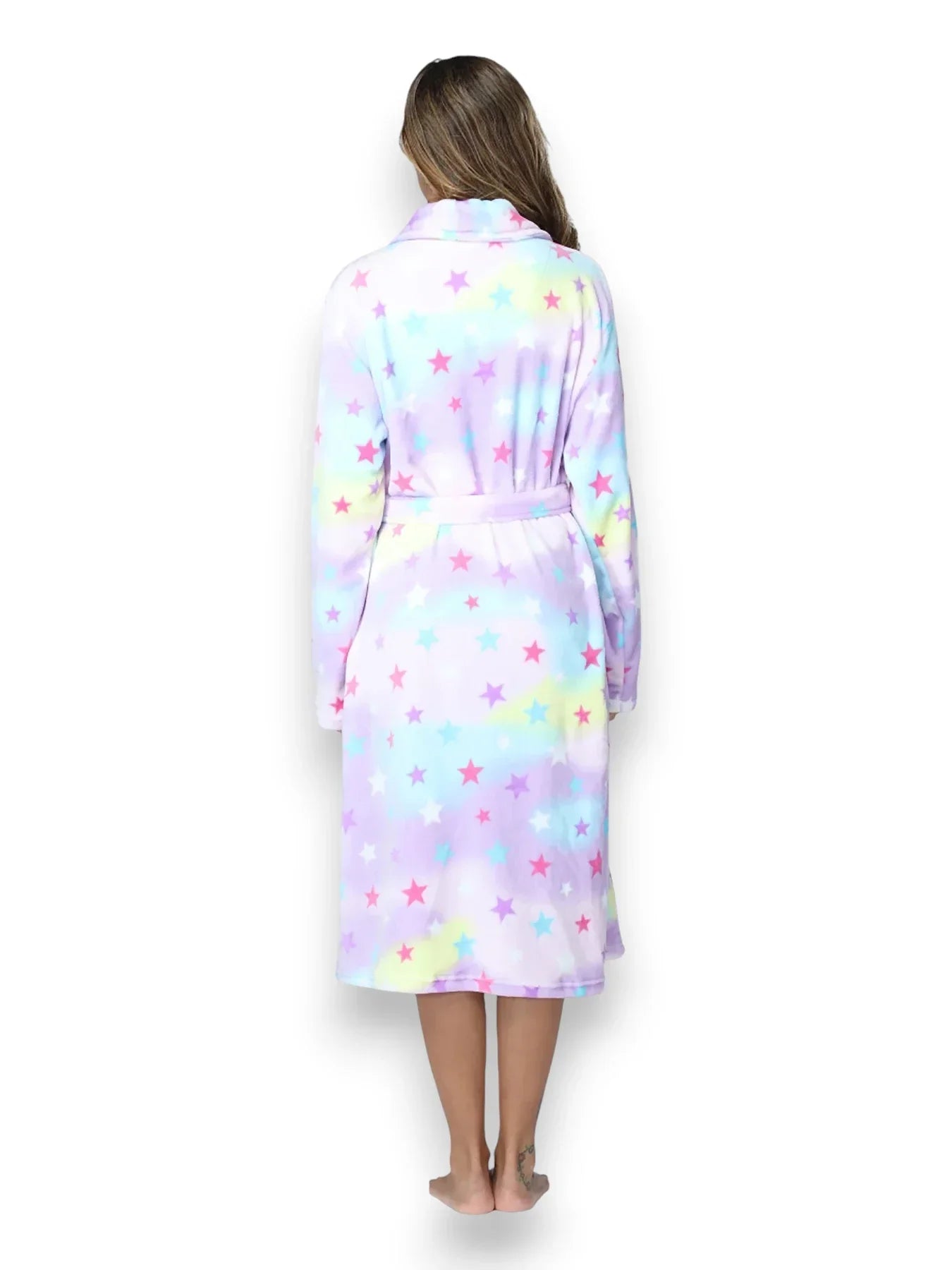Robe de chambre polaire femme Douceur Étoilée – Avec ou sans capuche