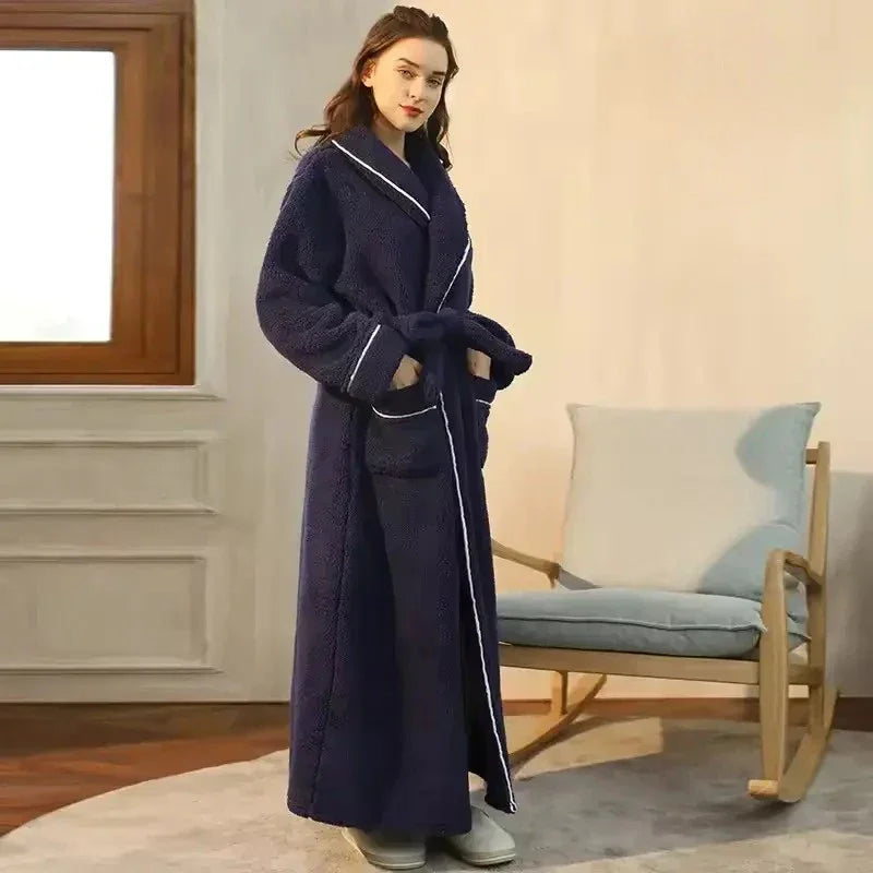 Robe de Chambre Polaire Femme - Longue Kimono