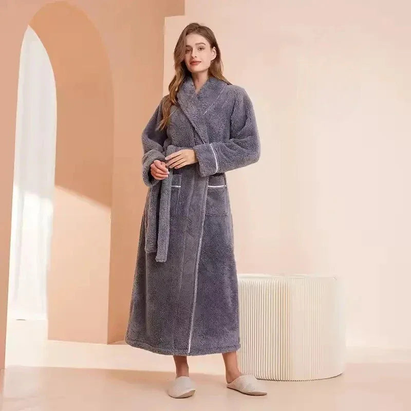 Robe de Chambre Polaire Femme - Longue Kimono