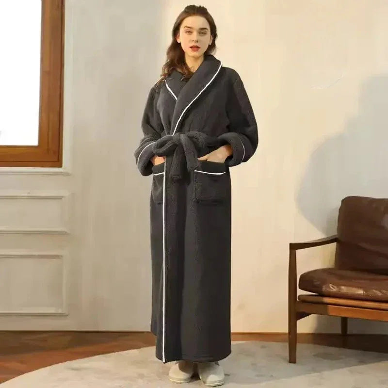 Robe de Chambre Polaire Femme - Longue Kimono