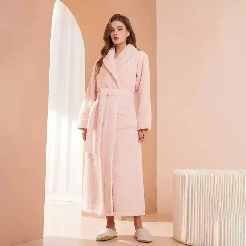 Robe de Chambre Polaire Femme - Longue Kimono