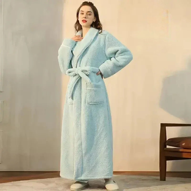 Robe de Chambre Polaire Femme - Longue Kimono