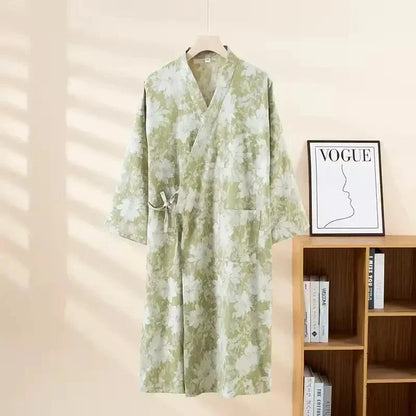 Robe de Chambre Femme Kimono - 100% Coton Japonais