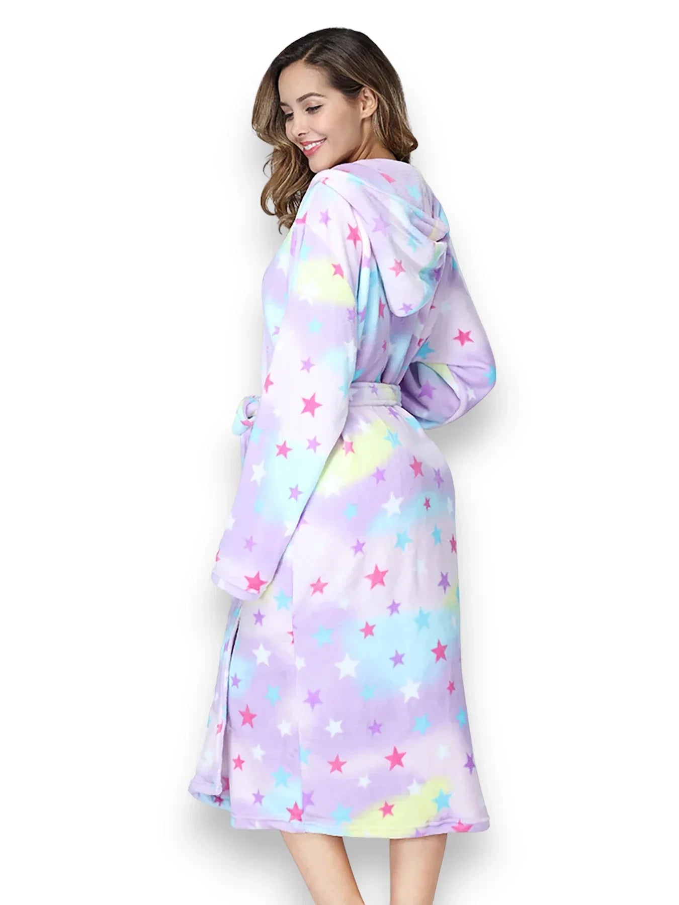 Robe de chambre polaire femme Douceur Étoilée – Avec ou sans capuche