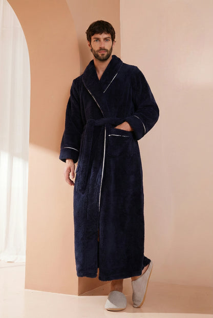 Robe de Chambre Homme Polaire – Confort et Élégance d’Hiver