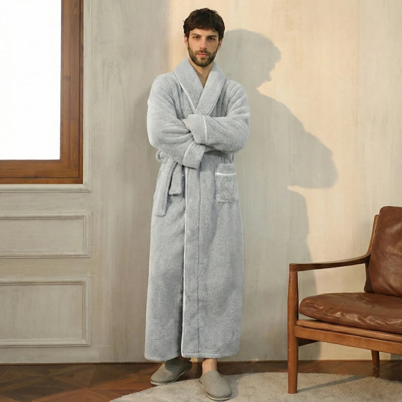 Robe de Chambre Homme Polaire – Confort et Élégance d’Hiver