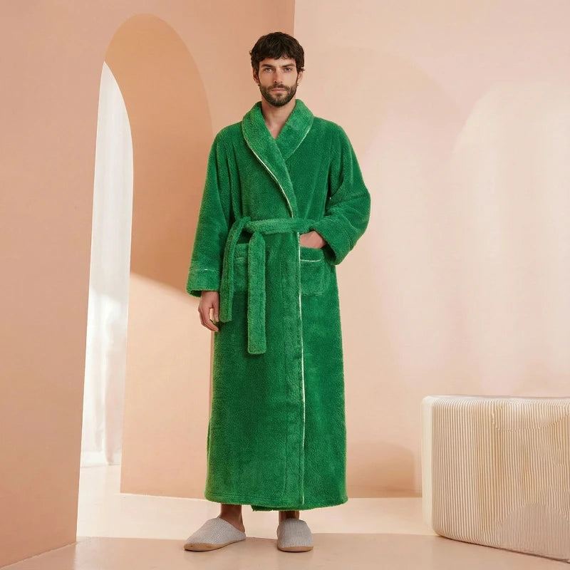 Robe de Chambre Homme Polaire – Confort et Élégance d’Hiver