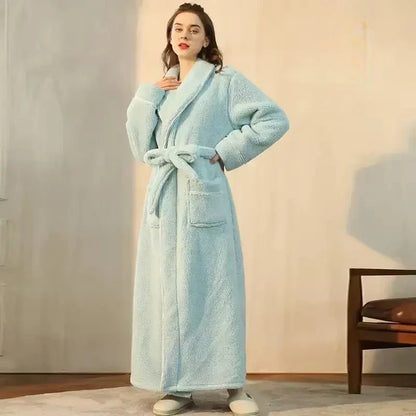 Robe de Chambre Polaire Femme - Longue Kimono