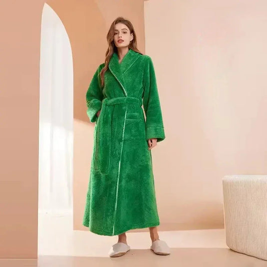 Robe de Chambre Polaire Femme - Longue Kimono