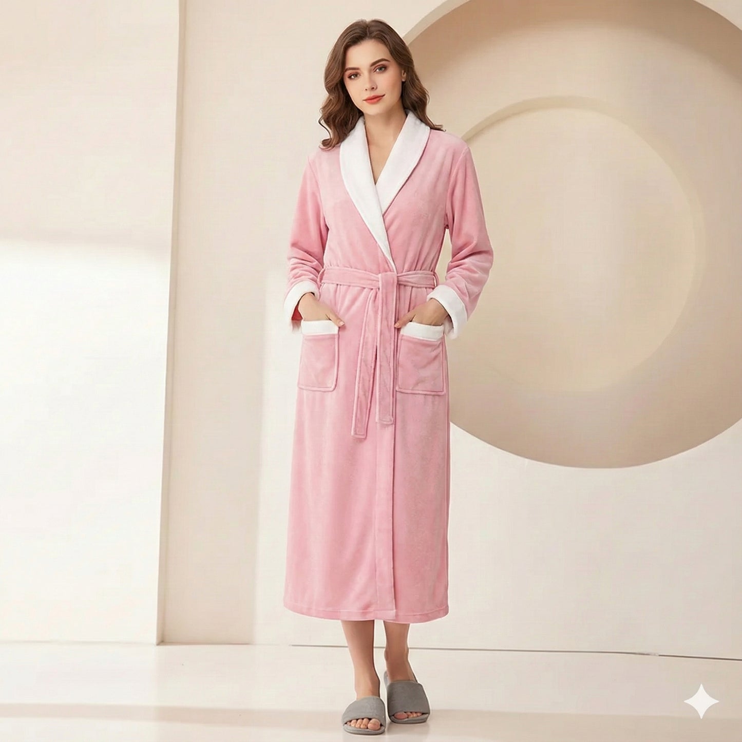 Robe de Chambre Polaire Femme - Mi long