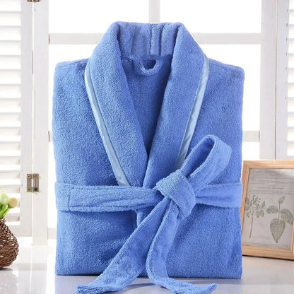 Robe de chambre coton éponge unisexe - Confort & Élégance